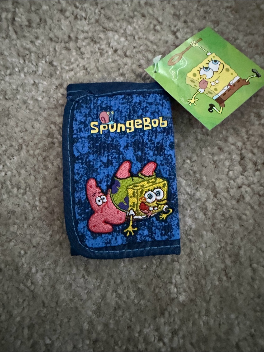 Kids Blue Wallet with Patrick Design